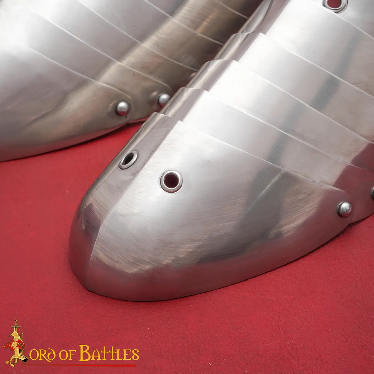 Heat Treated Stainless Steel Medieval Sabatons - Image 5