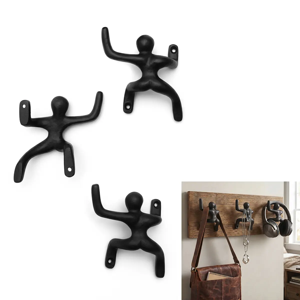 500311-3PCS-Featured-Ai-1 Climbing Man Wall Hook Set of 3