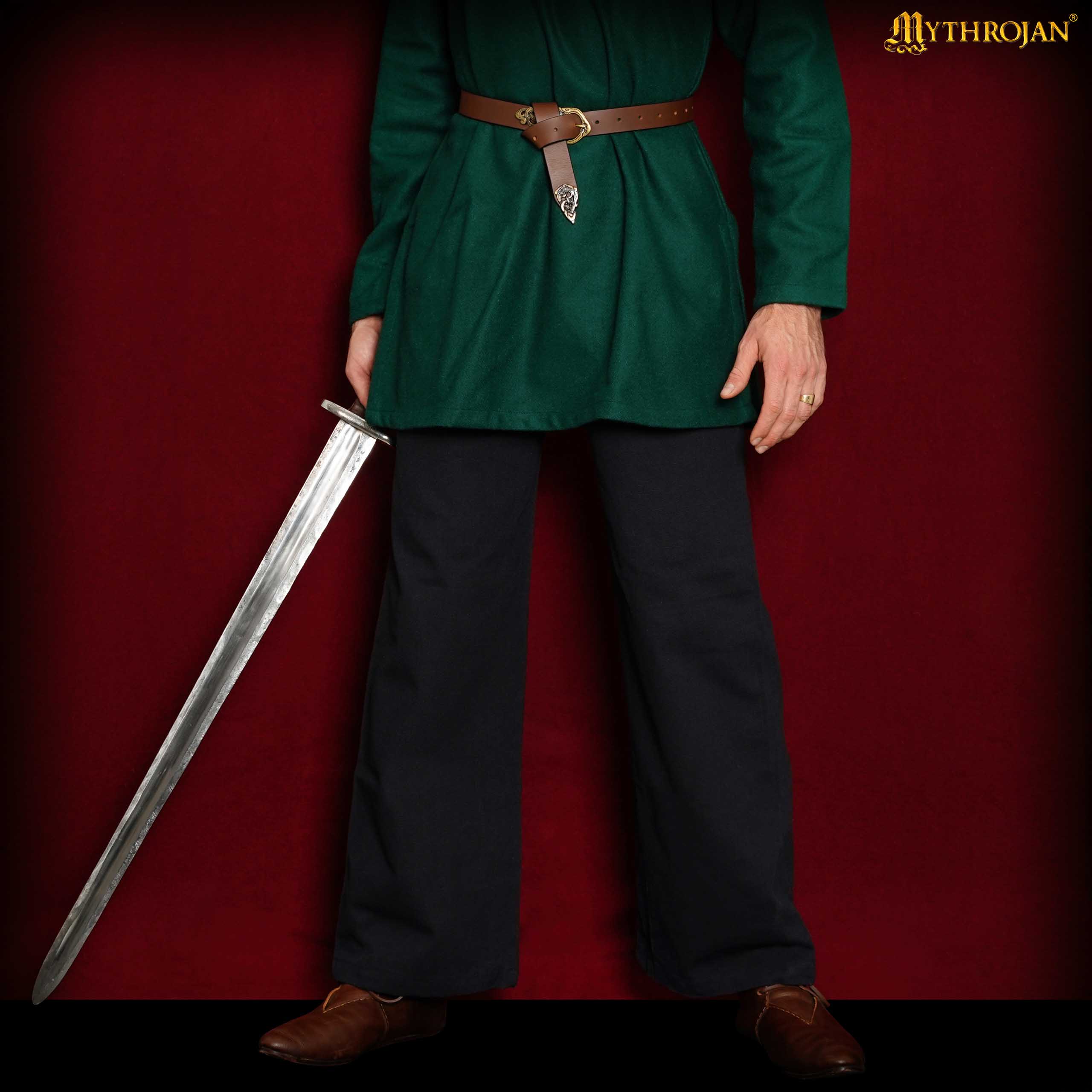 Medieval Viking Warrior Cotton Trousers-300737BK 5 Cotton Trousers