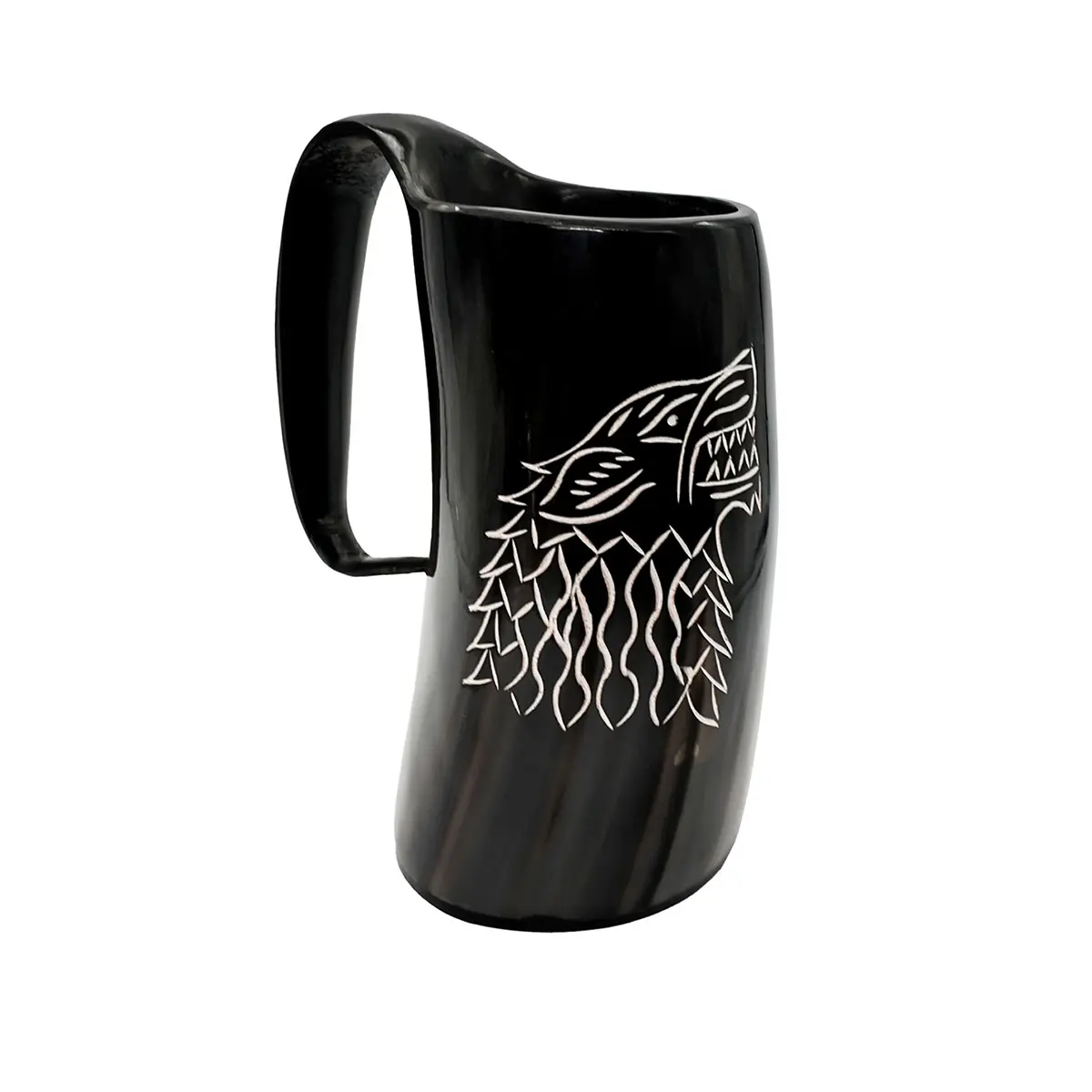 60666 (1) Fenrir Wolf Viking Horn Tankard
