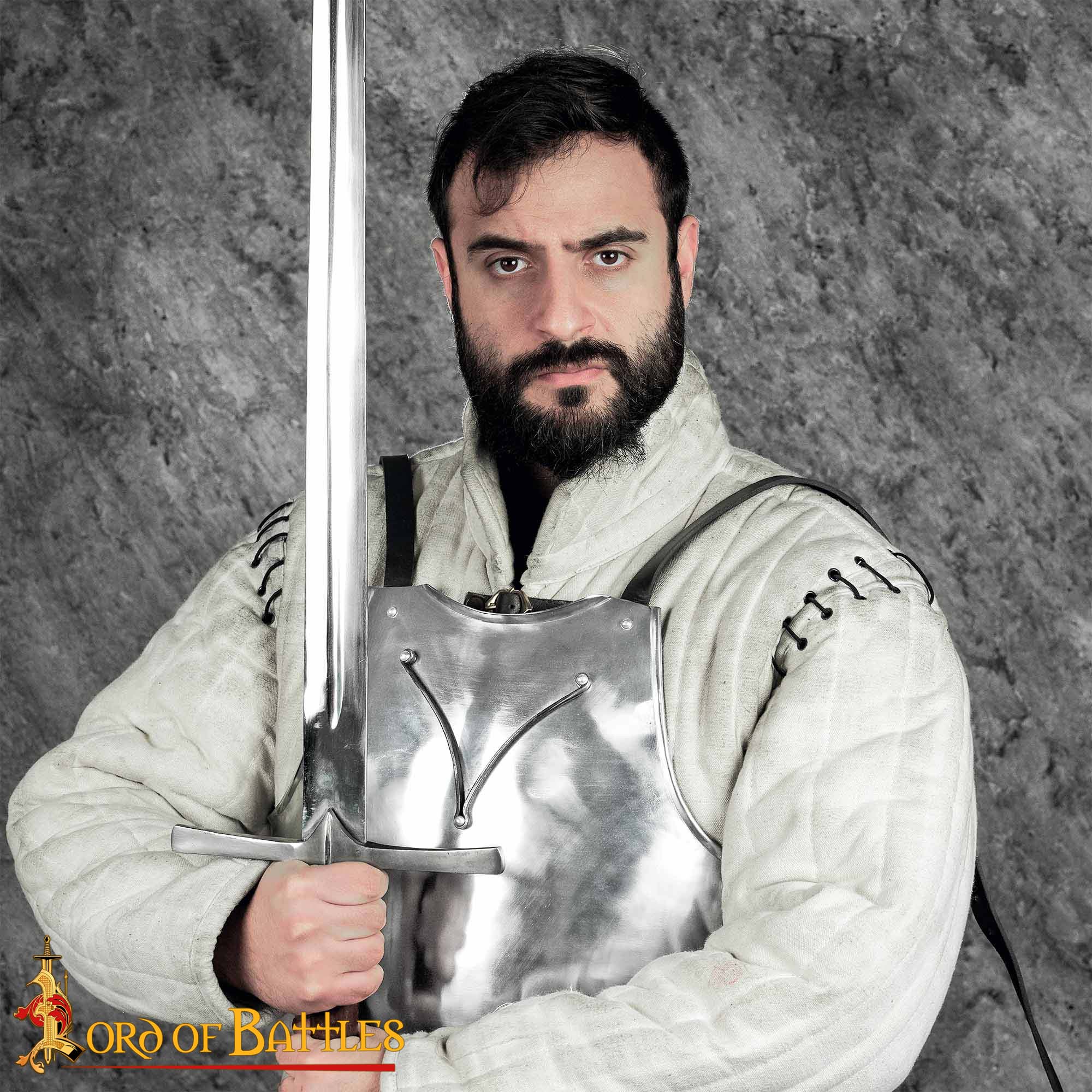 15th-Century-Steel-Breastplate-Cuirass-Armor-9104P 4 Italian Churburg Globose Breastplate