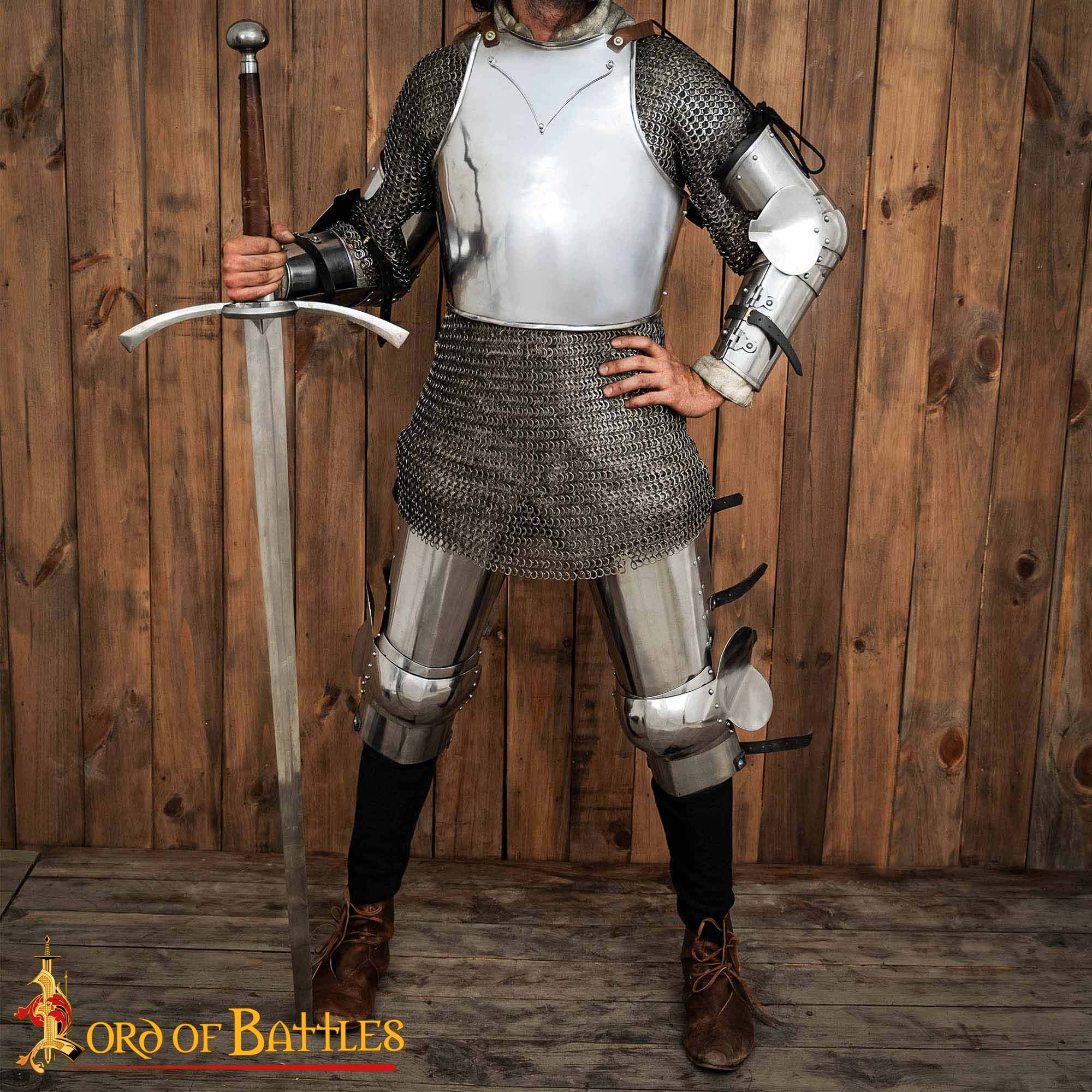 15th-Century-Steel-Breastplate-Cuirass-Armor-9104P 5 Italian Churburg Globose Breastplate