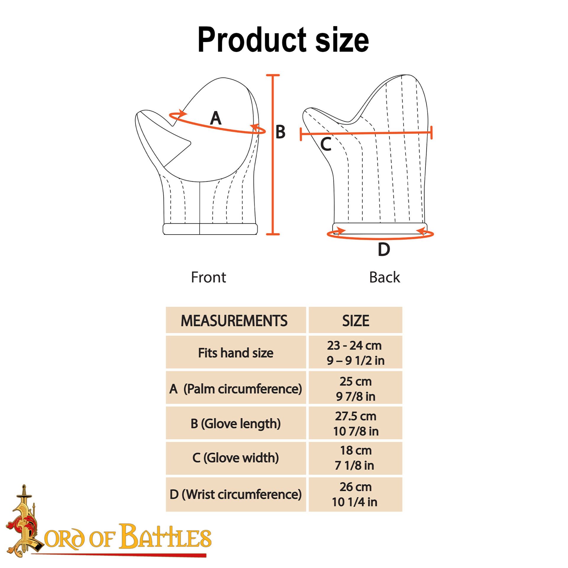 Padded Mitten Gloves Handcrafted Cotton Canvas-7203BK 2 Padded Cotton Canvas Gloves