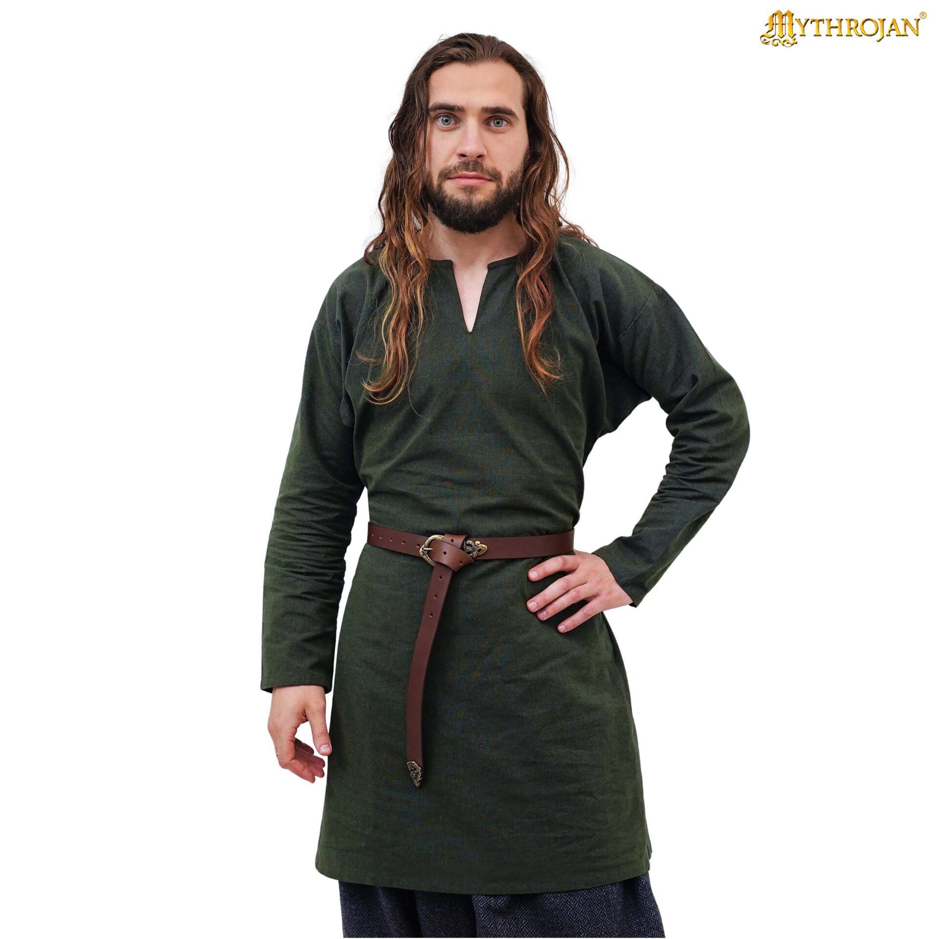 Medieval Green Tunic-301097GN 3 Viking tunic