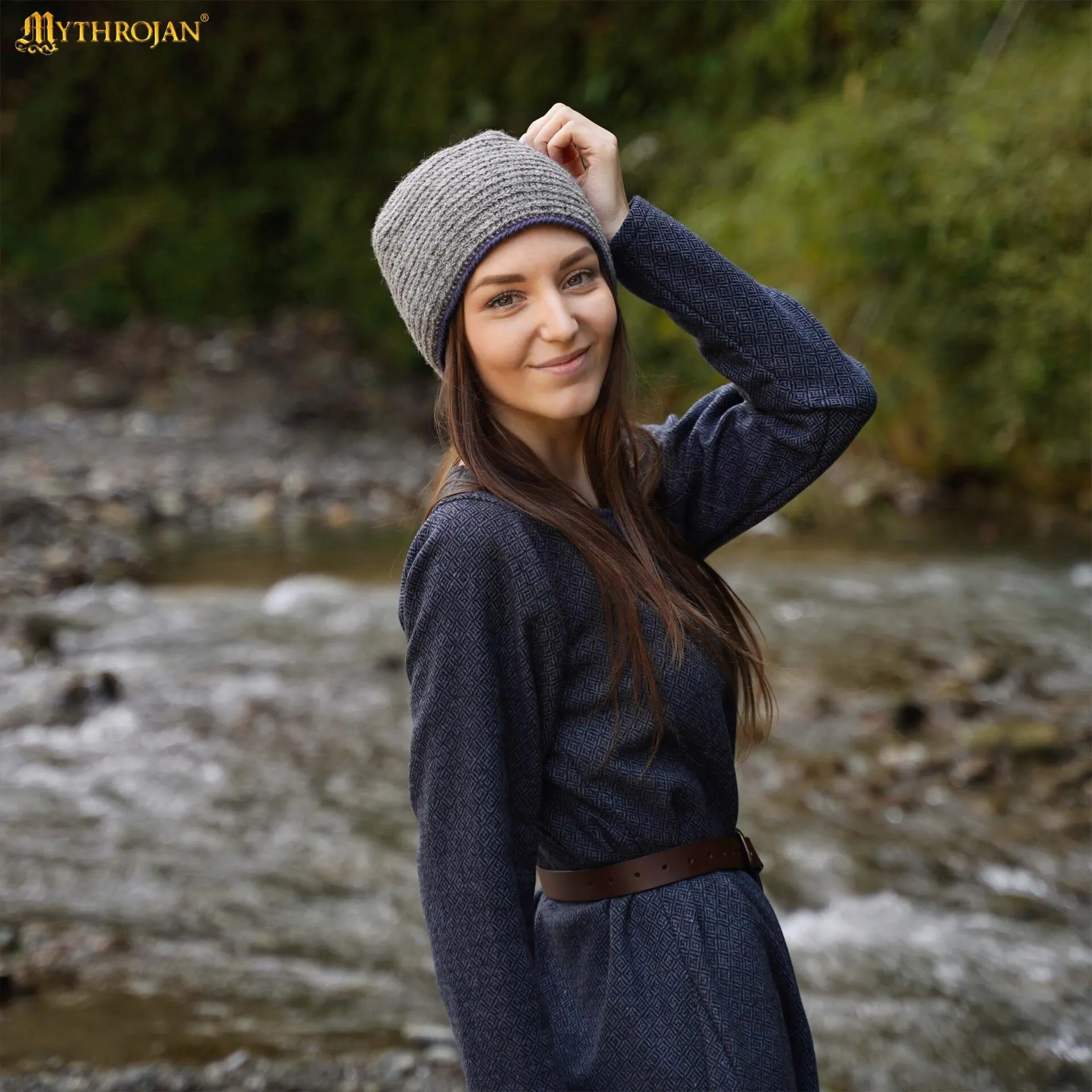 Viking Cap-301128BYBL 5 Naalbinding Woolen Cap