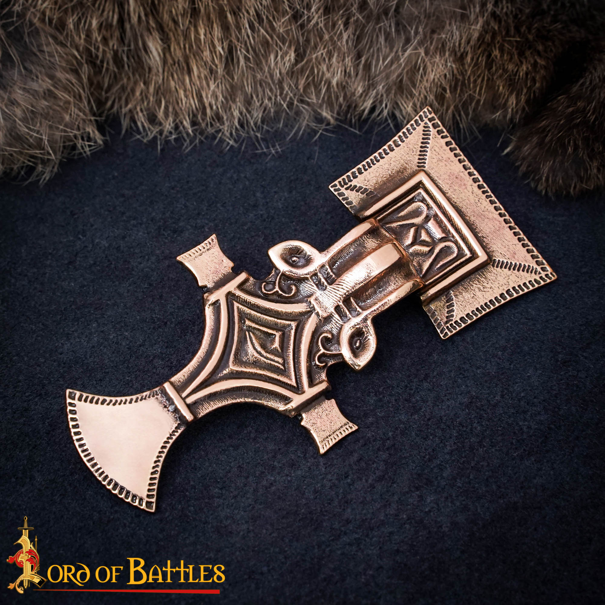 7th Century Germanic Antique Bronze Fibula Brooch Early Medieval Clothing Pin-26466BZAT-BZ Large Bronze Fibula