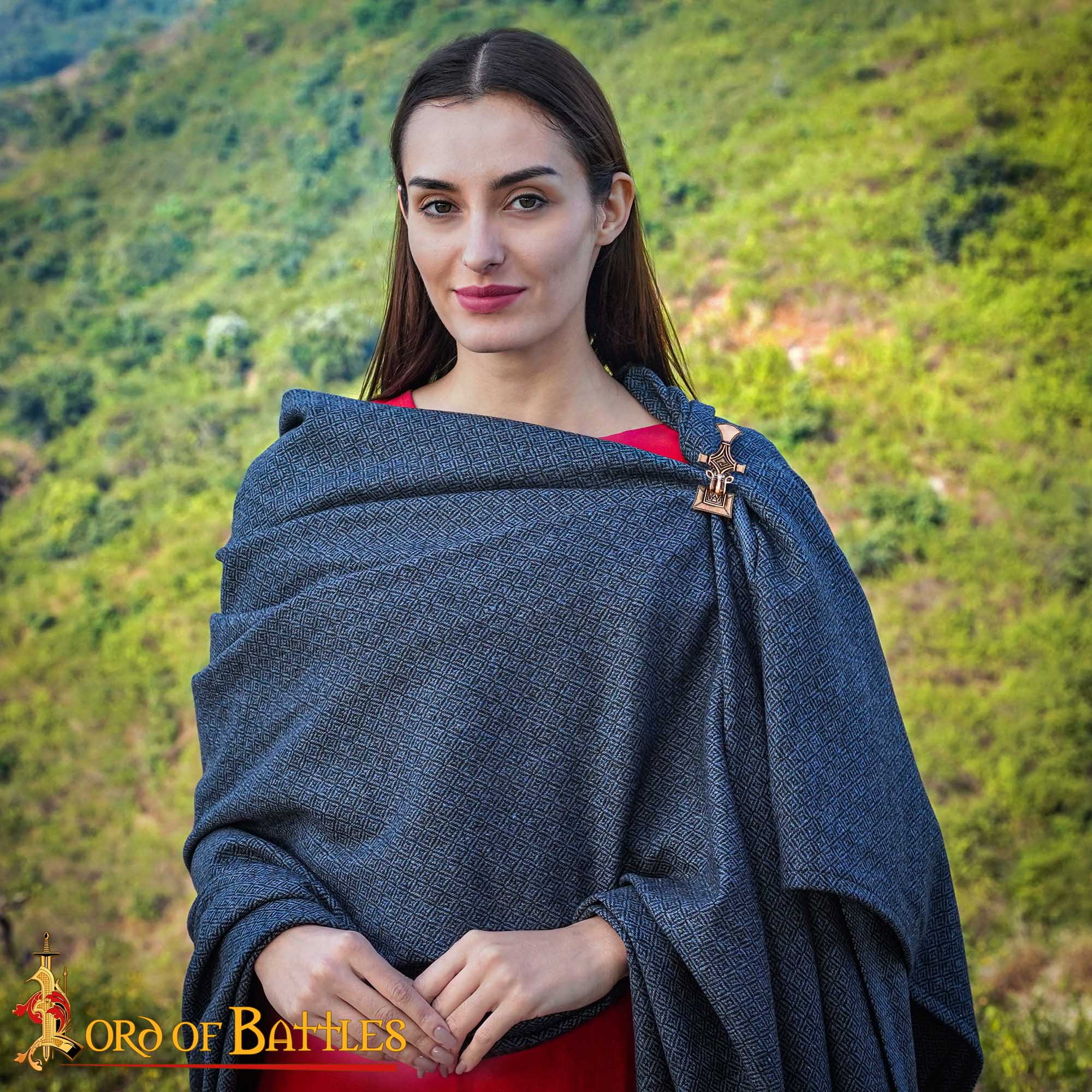 7th Century Germanic Antique Bronze Fibula Brooch Early Medieval Clothing Pin-26466BZAT-BZ 1 Large Bronze Fibula