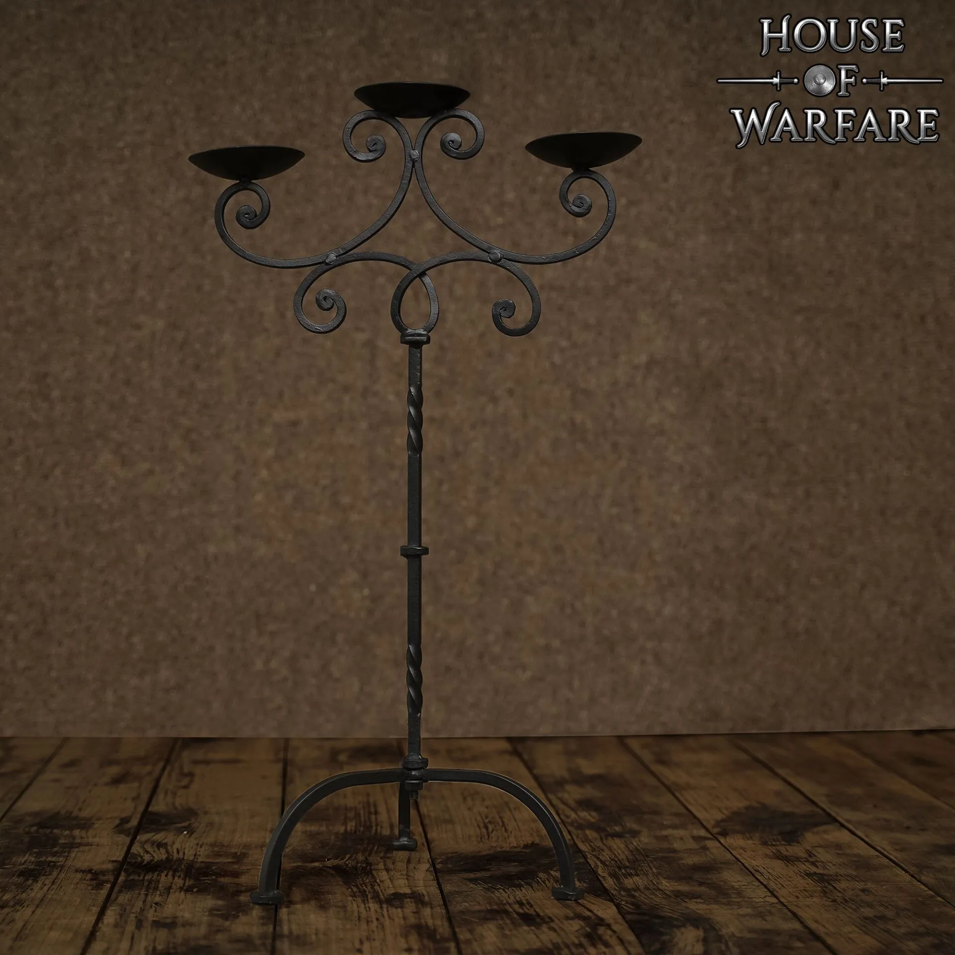 The Vintage Castle Large Hand Forged Candle Stand The Vintage Castle Large Hand Forged Candle Stand