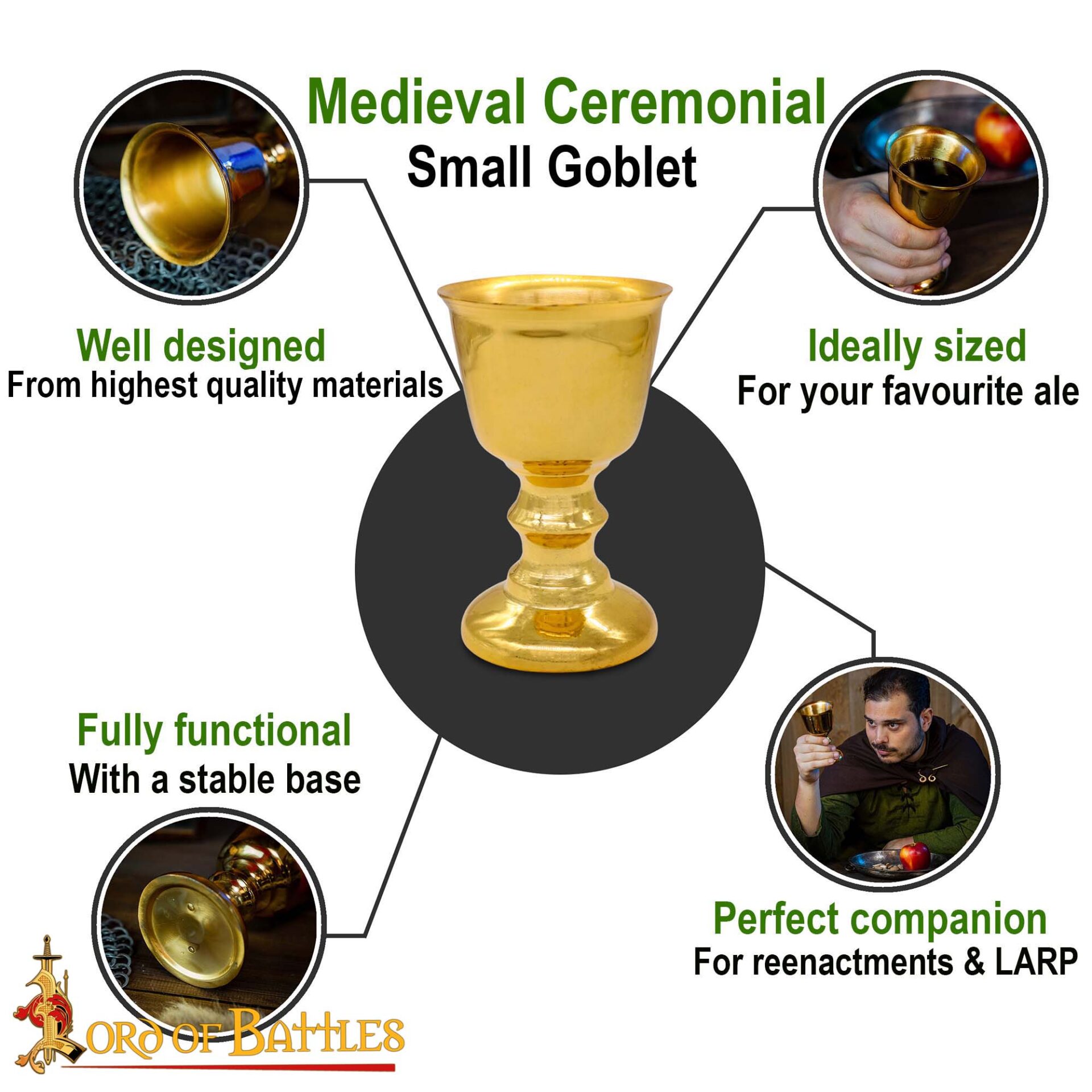 Medieval Ceremonial Small Goblet / Chalice Medieval Goblet