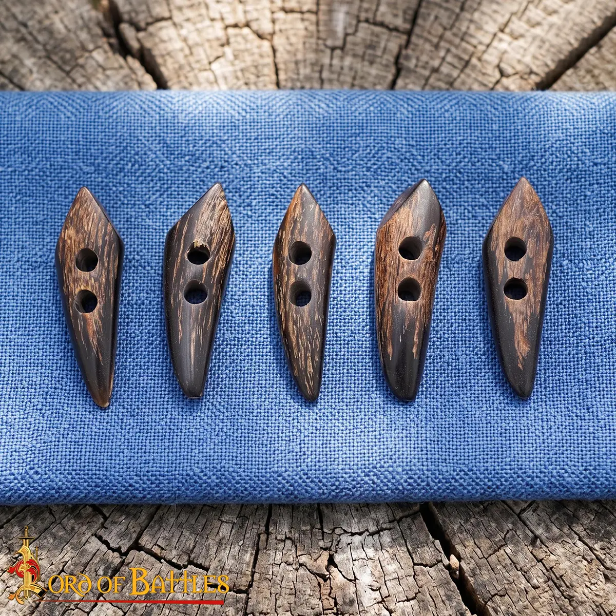 Norse Horn Toggle Buttons, Set of 5 - Image 7