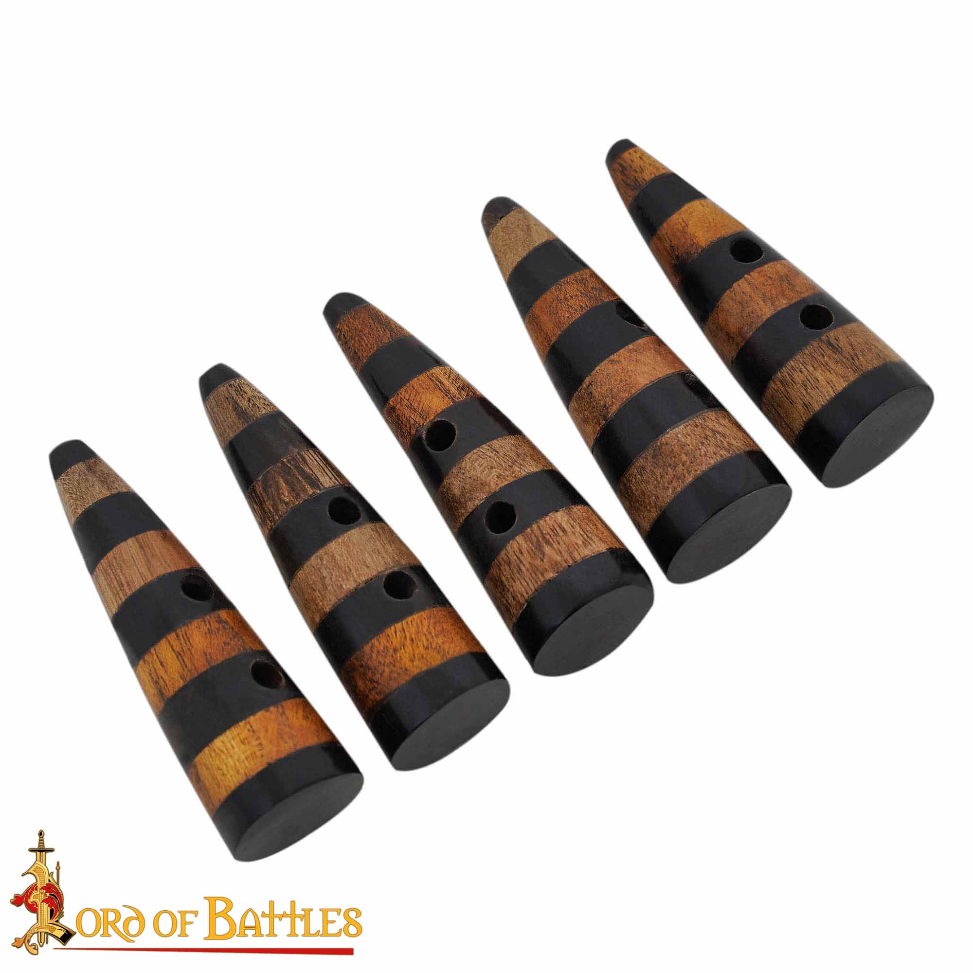 Handcrafted Genuine Horn Toggles Set of 5