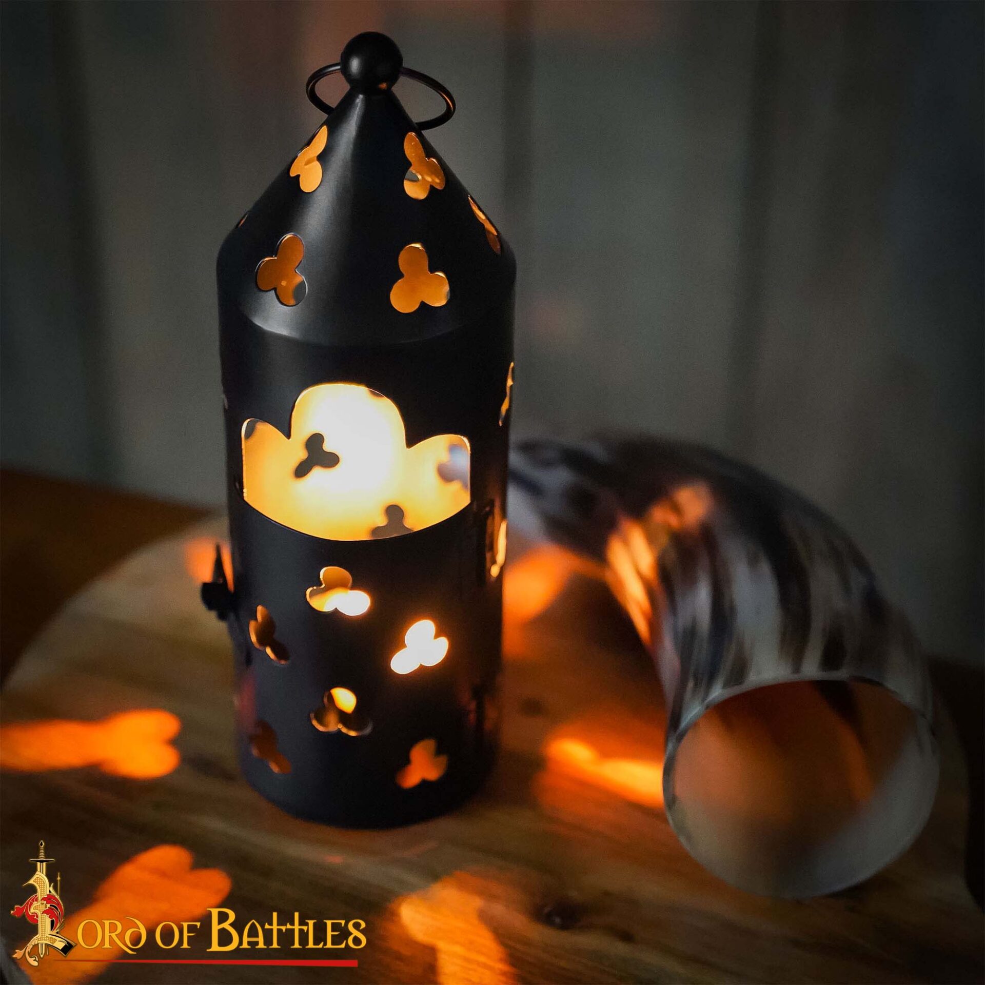 Medieval Iron Candle Lantern