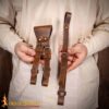 14th Century Medieval Adjustable Leather Sword Hanger-25363CBR 1 Leather Holder