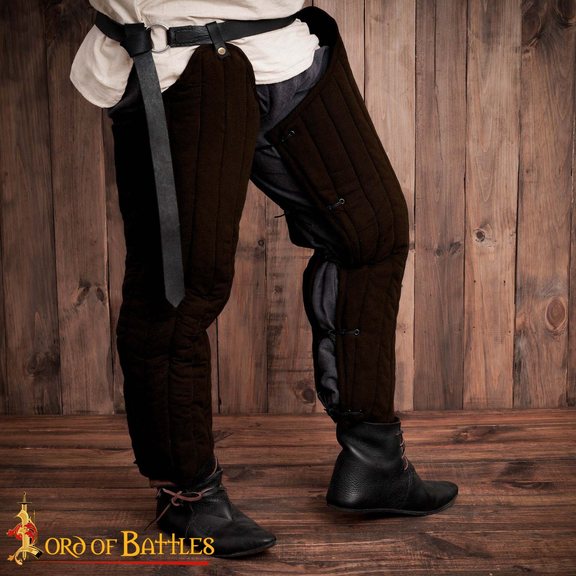 14th Century Medieval Cotton Padded Chausses Quilted Leg Armor for Reenactment-25911BR 1 Padded Leggings