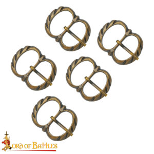 Medieval Brass Buckle Set