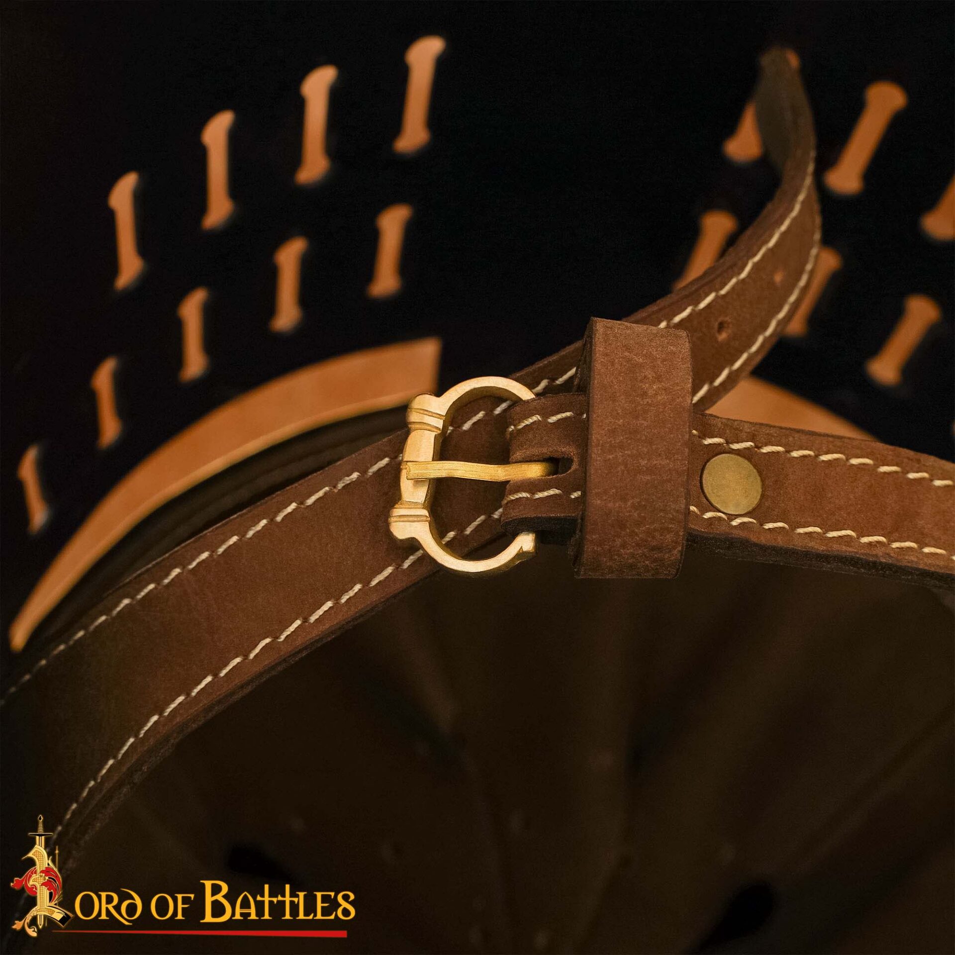 Miniature Medieval Brass Buckles Set of 5 Hand crafted 13th–14th Century Style Fasteners , 1 cm Straps Brass Belt Buckles