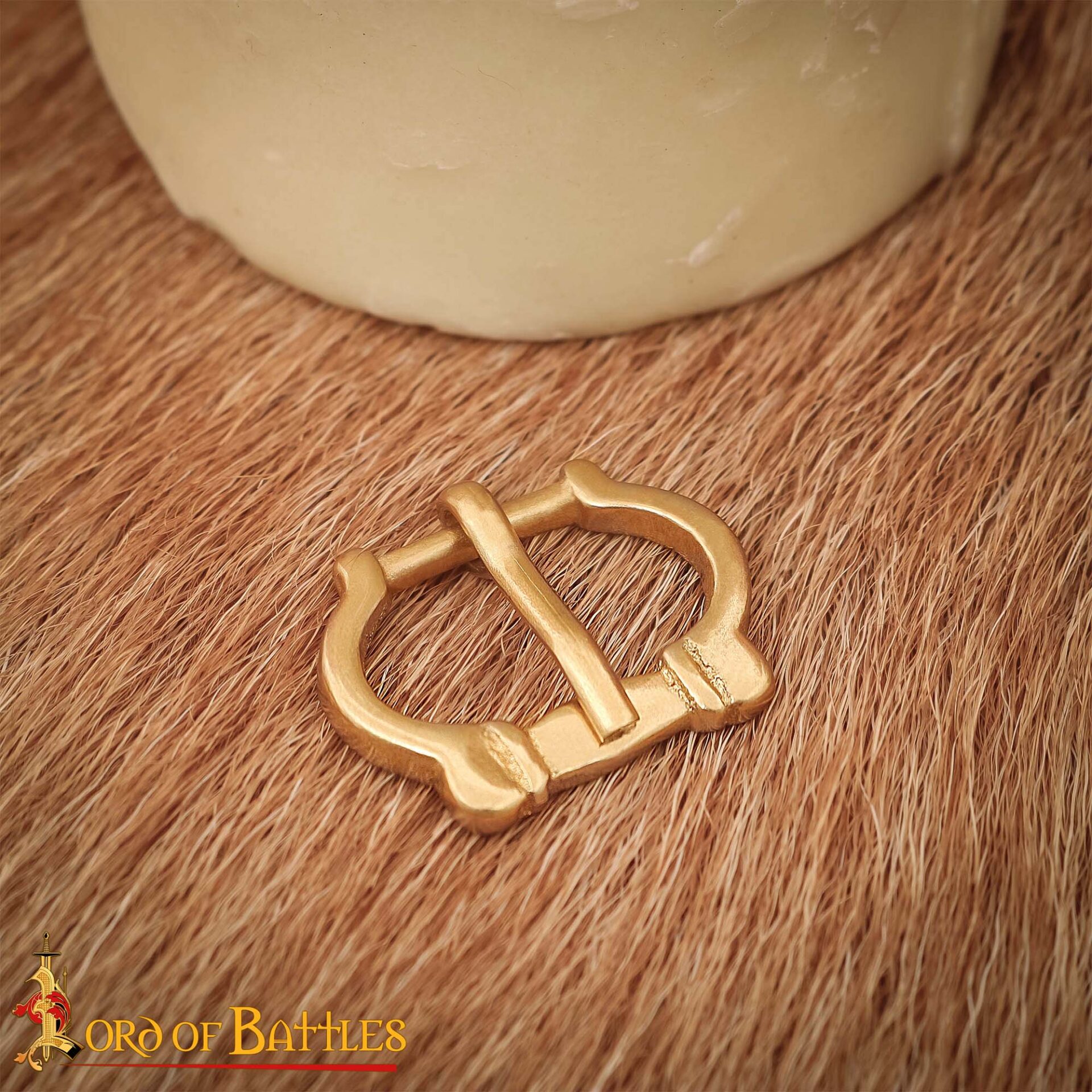 Miniature Medieval Brass Buckles Set of 5 Hand crafted 13th–14th Century Style Fasteners , 1 cm Straps Brass Belt Buckles