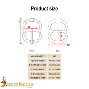 Medieval Brass Buckle Set