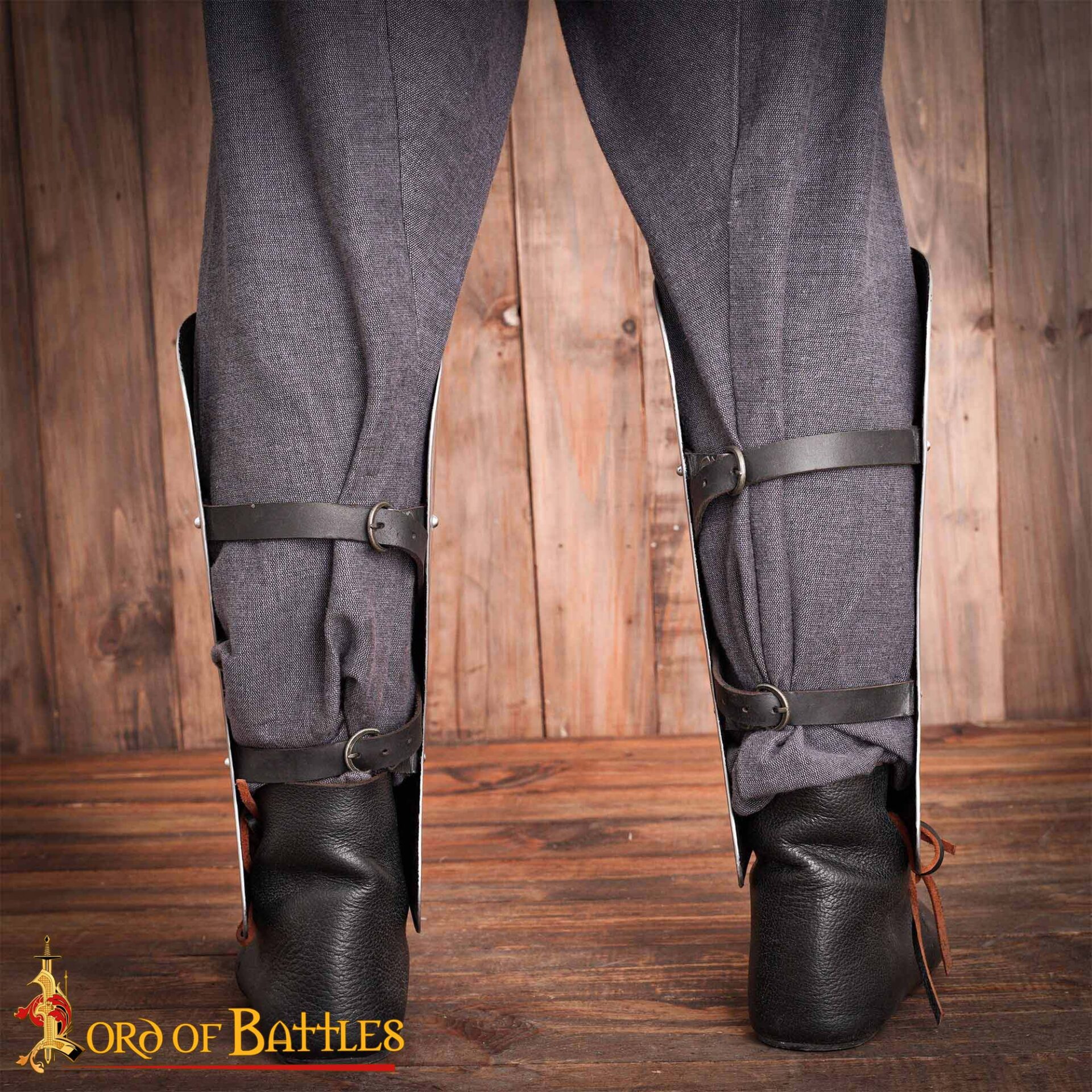 15th Century Medieval Steel Greaves Leg Armor for Reenactment-9506 4 Medieval Simple Greaves,larp armor