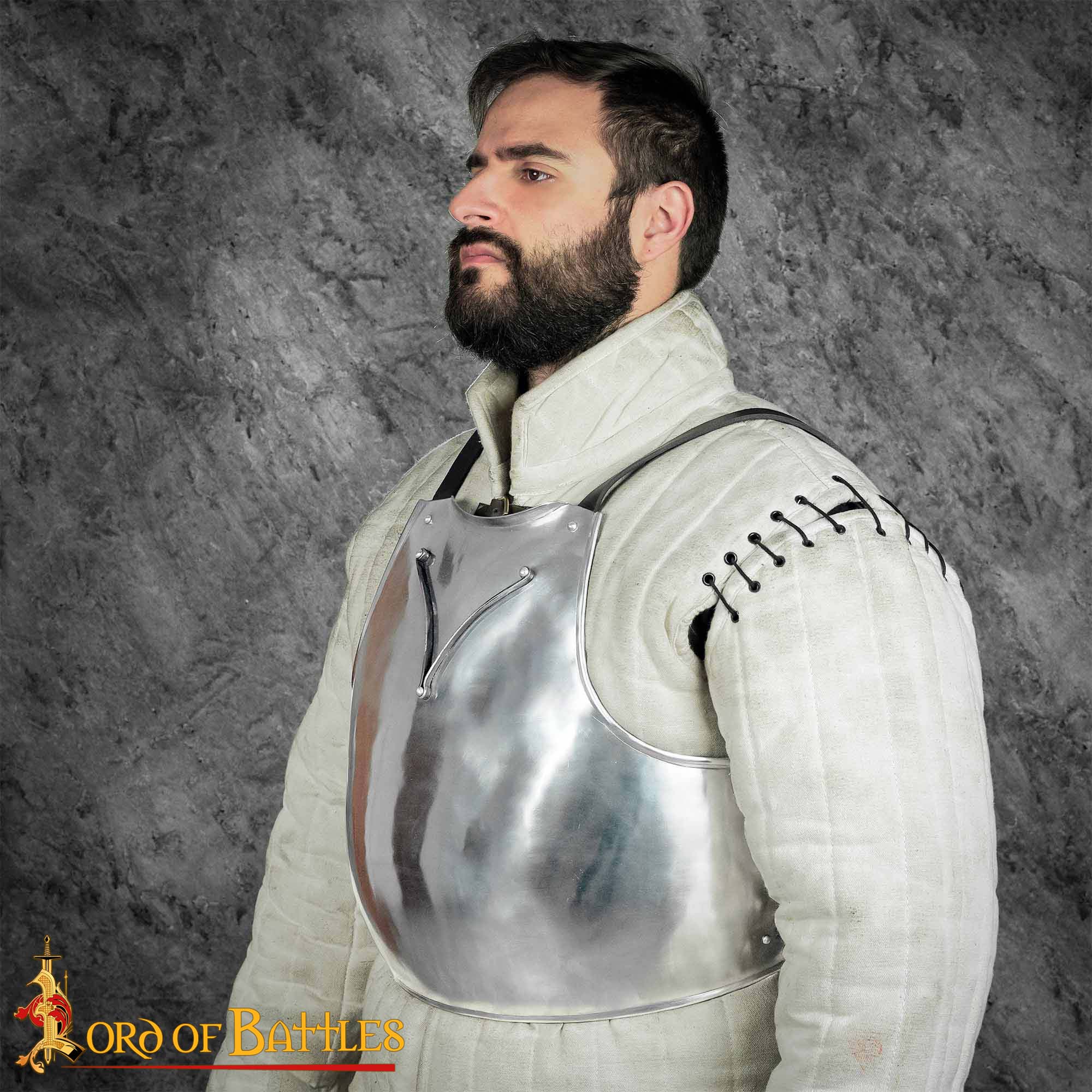 15th-Century-Steel-Breastplate-Cuirass-Armor-9104P 1 Italian Churburg Globose Breastplate
