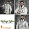 15th-Century-Steel-Breastplate-Cuirass-Armor-9104P 6 Italian Churburg Globose Breastplate