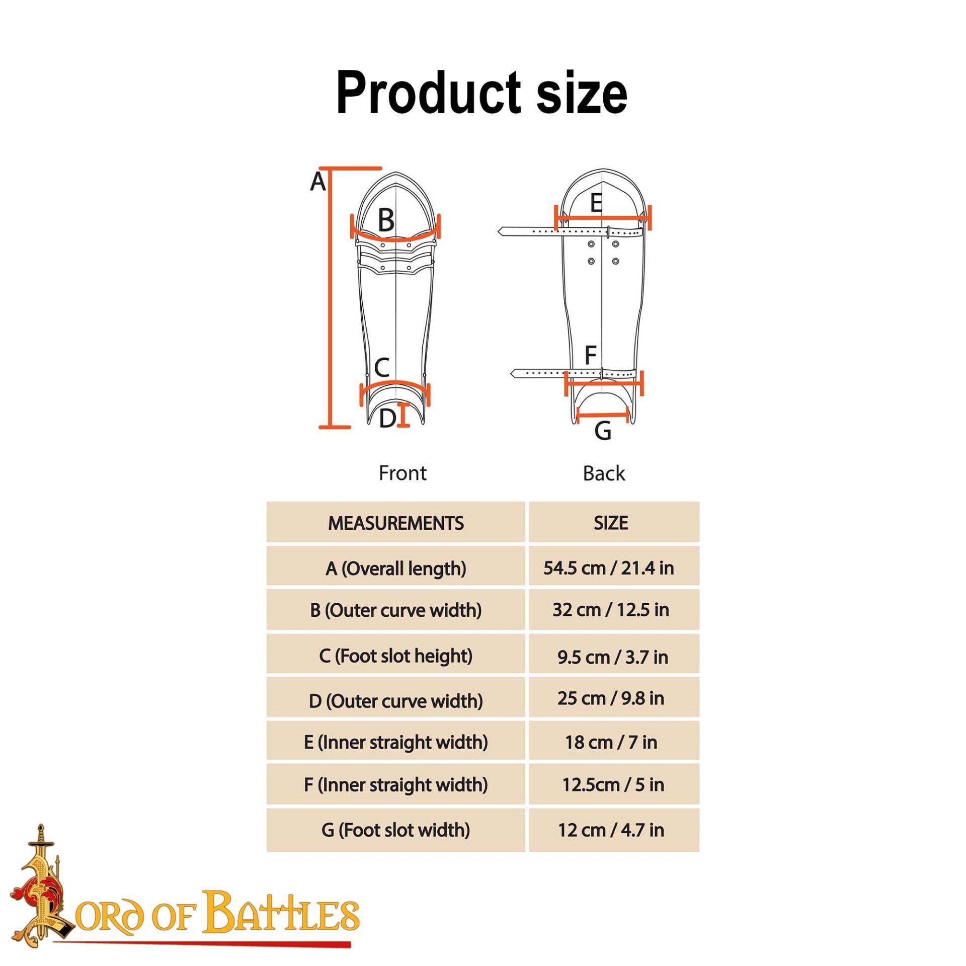 15th Century Steel Gothic Greaves – Medieval Leg Armor-9504 2 Knightly Greaves