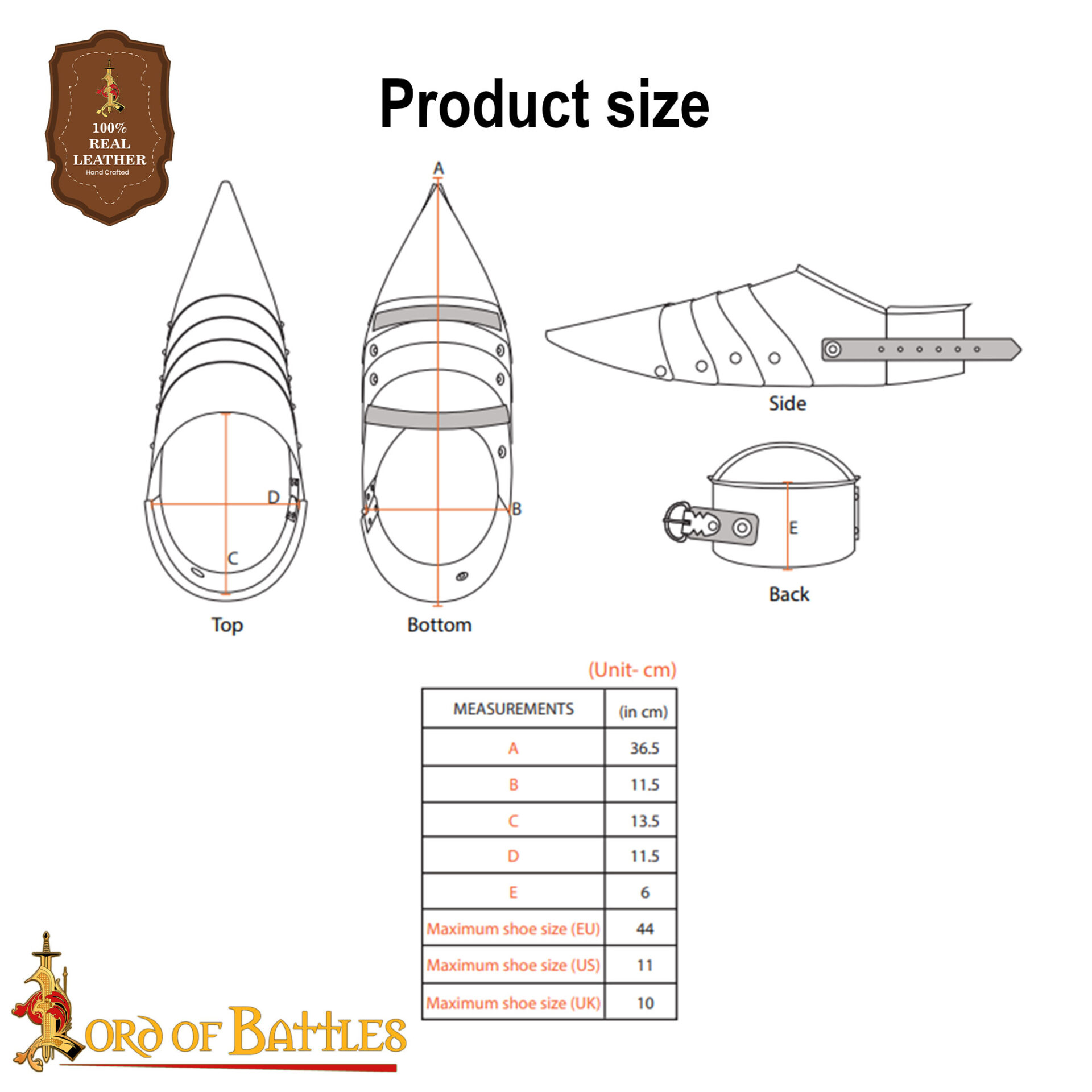 15th Century Steel Sabatons – Gothic Plate Foot Armor-25188 2 Sabatons Steel
