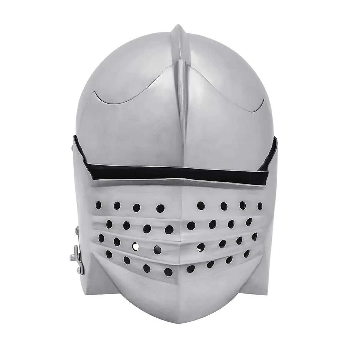 Medieval Italian Bellows Face Sallet Helmet