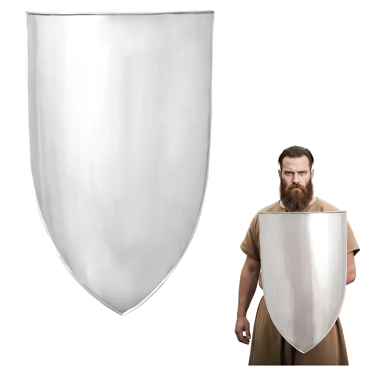 Blank Customizable Medieval Heater Shield