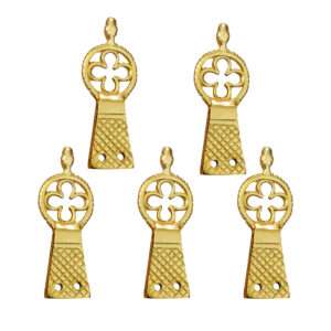 Quatrefoil Solid Brass Belt Chape