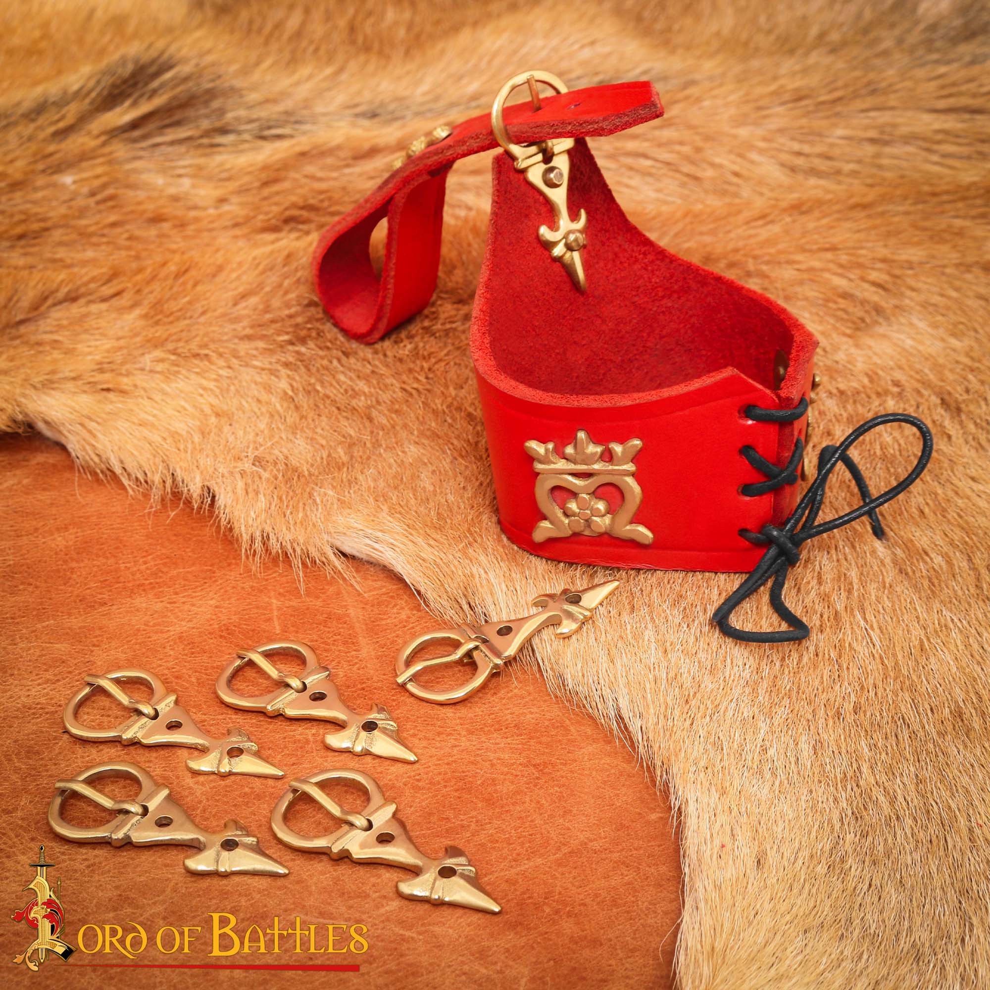 Fleur de Lis Pure Brass Belt Buckle