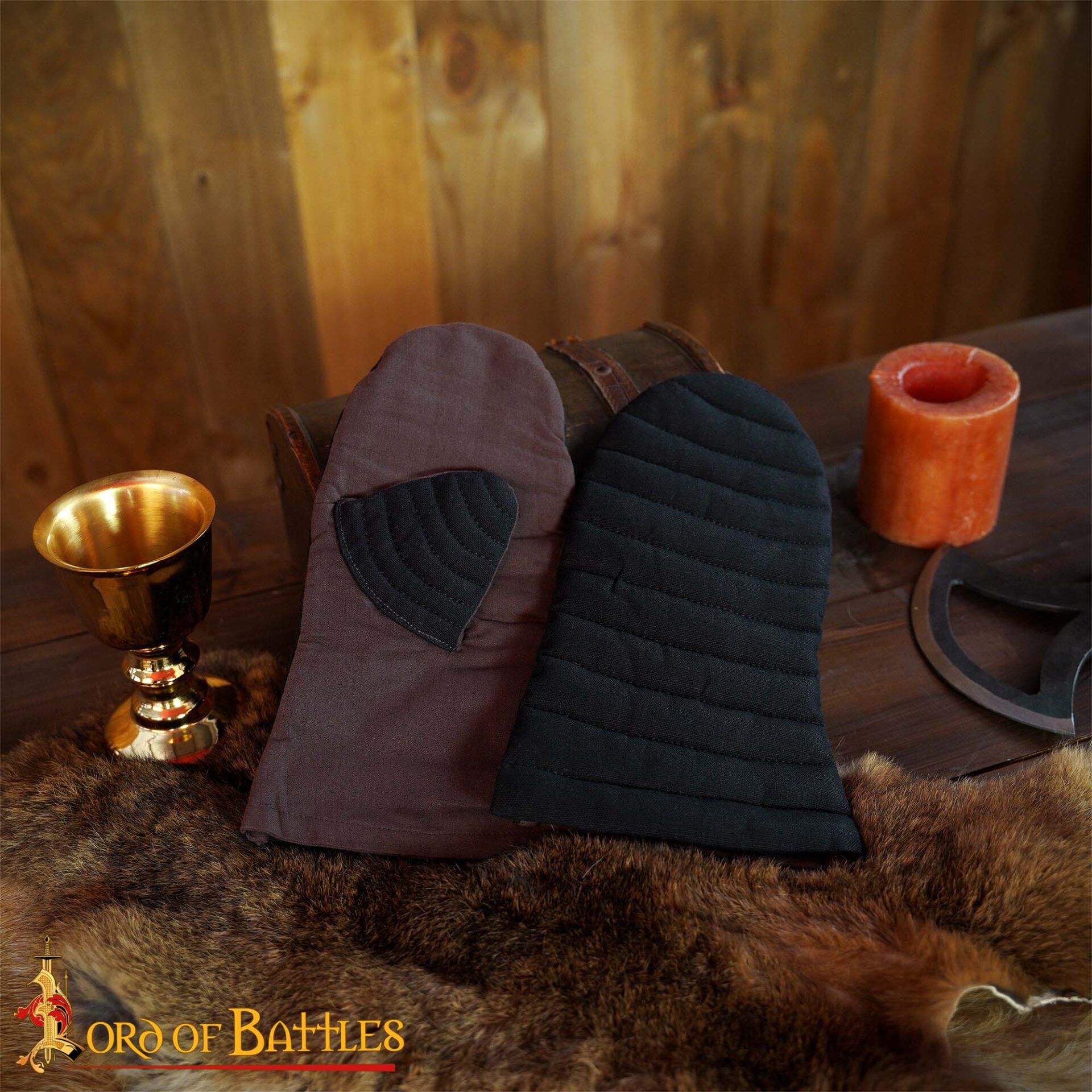 padded mitten gloves