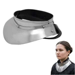 Renaissance Conquistador Small Steel Gorget 16 gauge