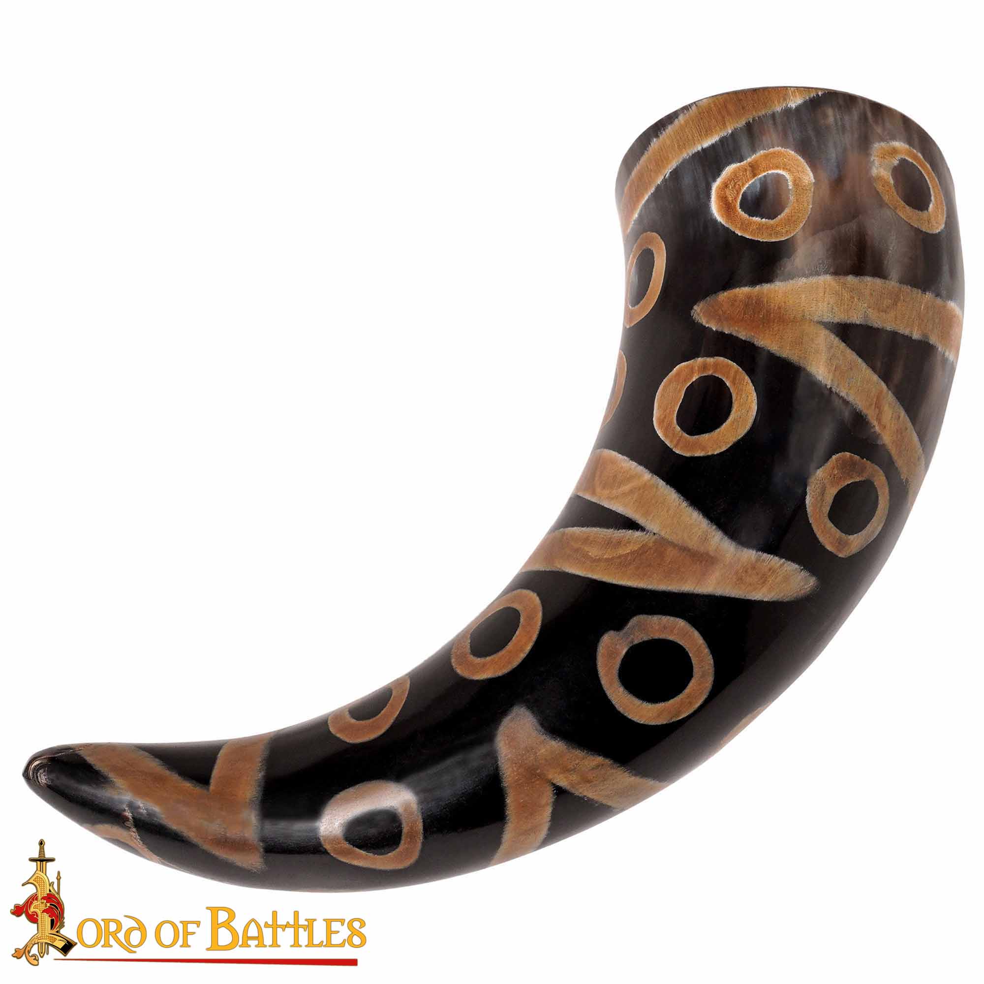 Medieval Drinking Horn 400 – 500 ML Handcrafted Real Ox Horn