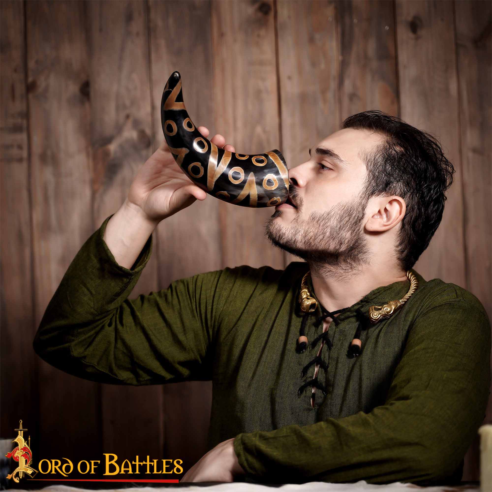 Medieval Drinking Horn 400 – 500 ML Handcrafted Real Ox Horn