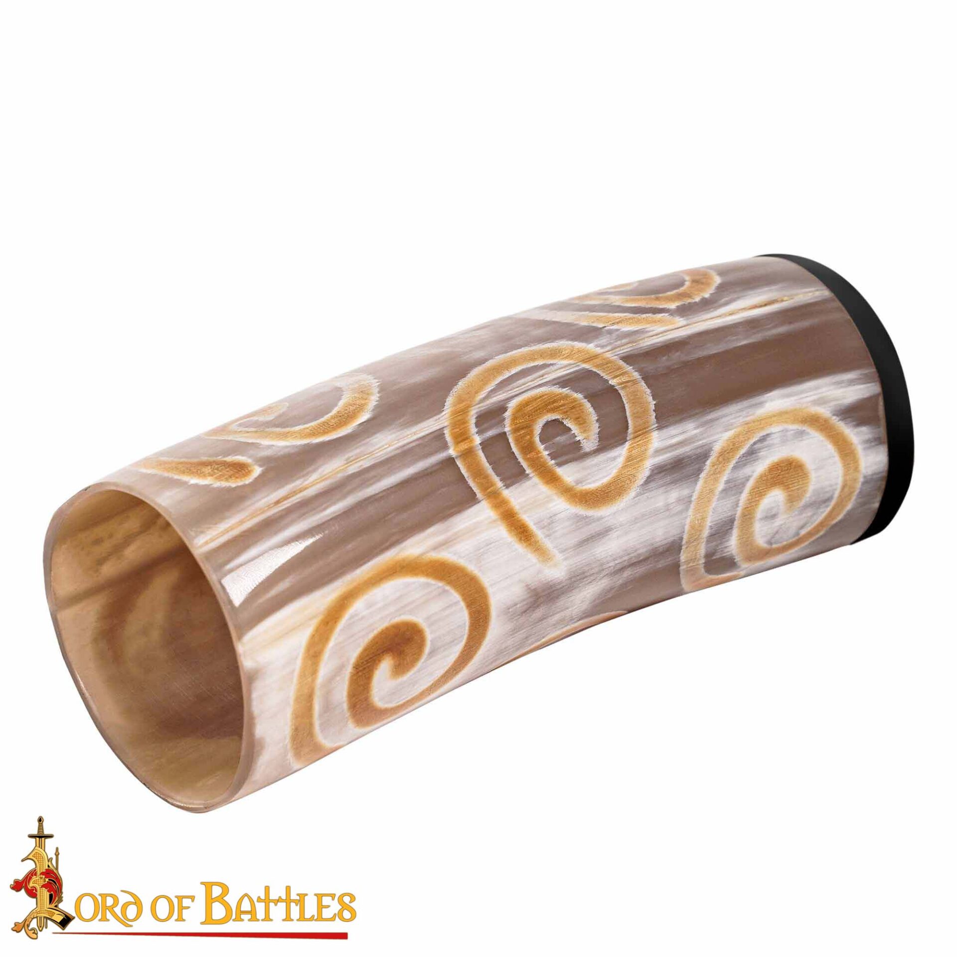 Medieval Viking Horn Tumbler Beer Mug Handcrafted Genuine Ox Horn