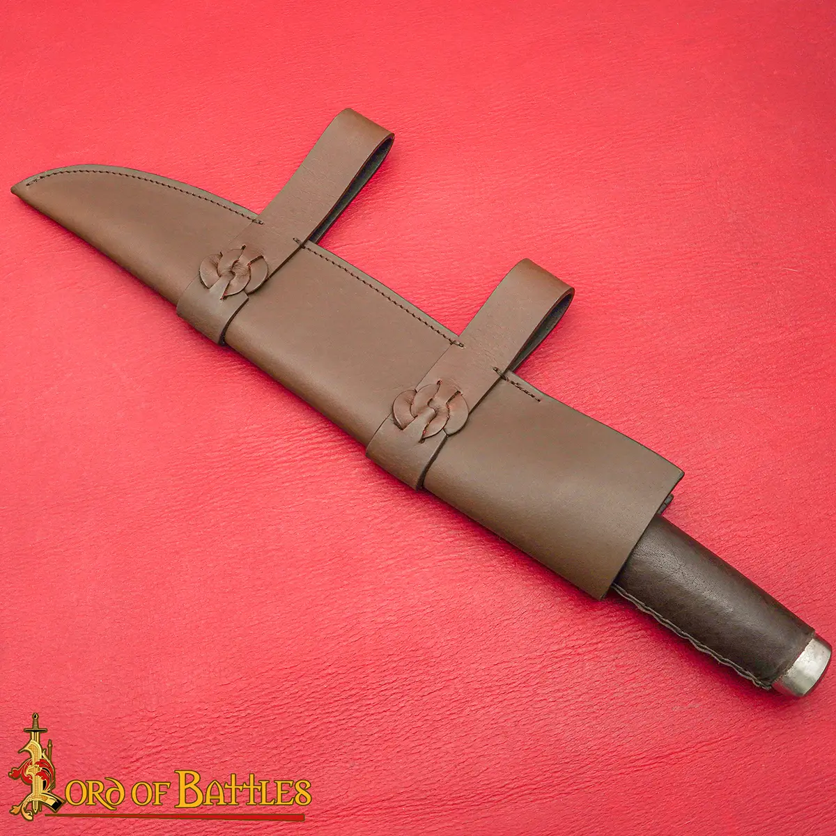 Viking Seax Dagger with Leather Sheath - Image 4