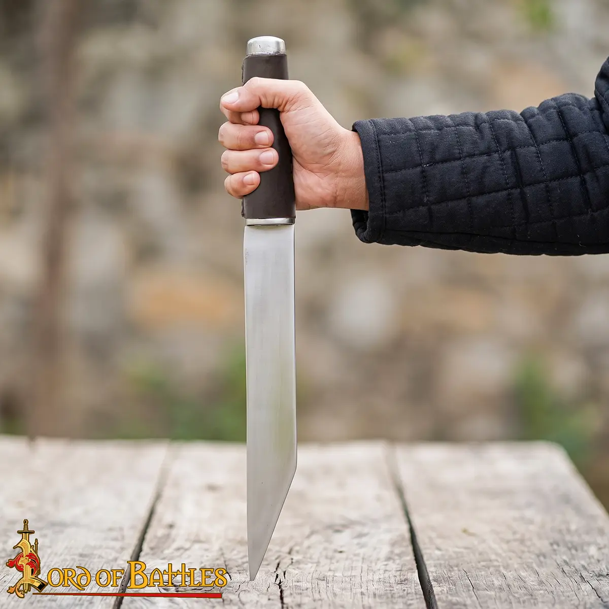 Viking Seax Dagger with Leather Sheath - Image 7
