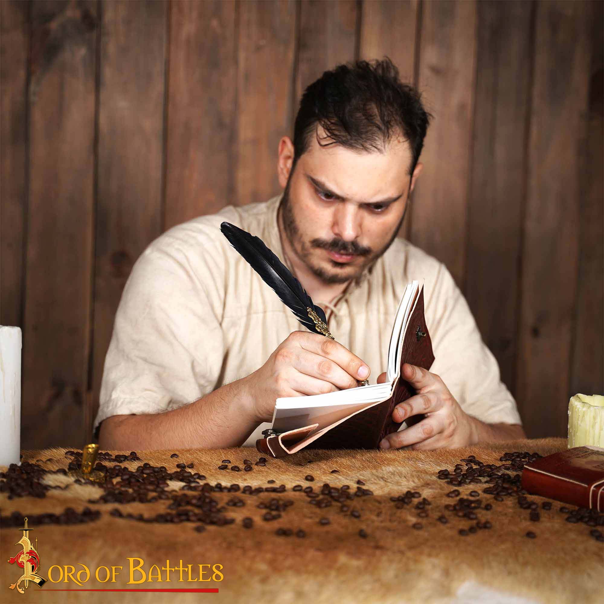 Medieval Tree of Life Leather Journal – Handcrafted Diary with Brass Lock leather journal,Diary