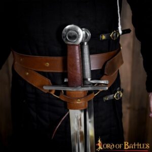 Mittelalterliche Ledertasche – Kordelzug-Beutel Für Renaissance-Kostüm, LARP & Alltag