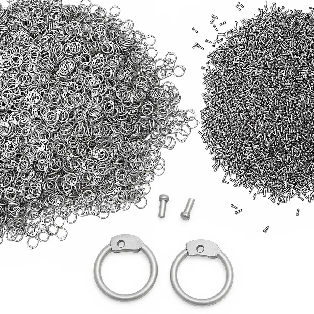 Aluminium chainmail rings