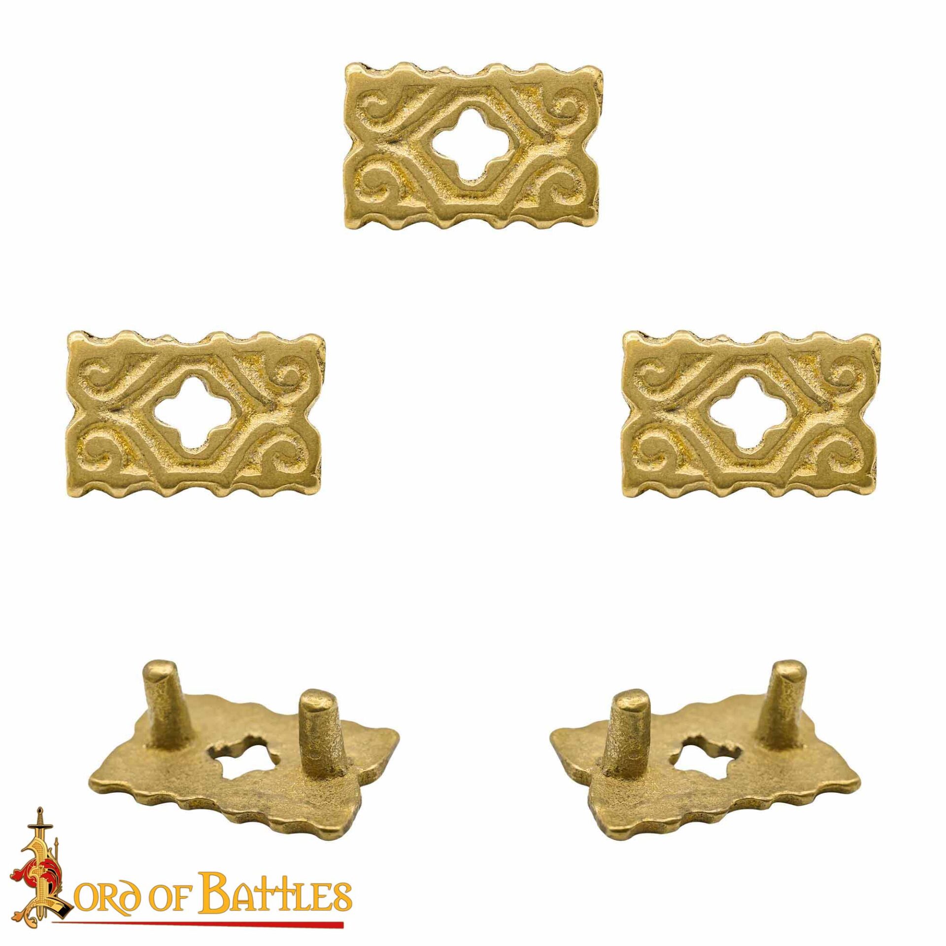 8766-5pcs_ (2) Quatrefoil belt mounts