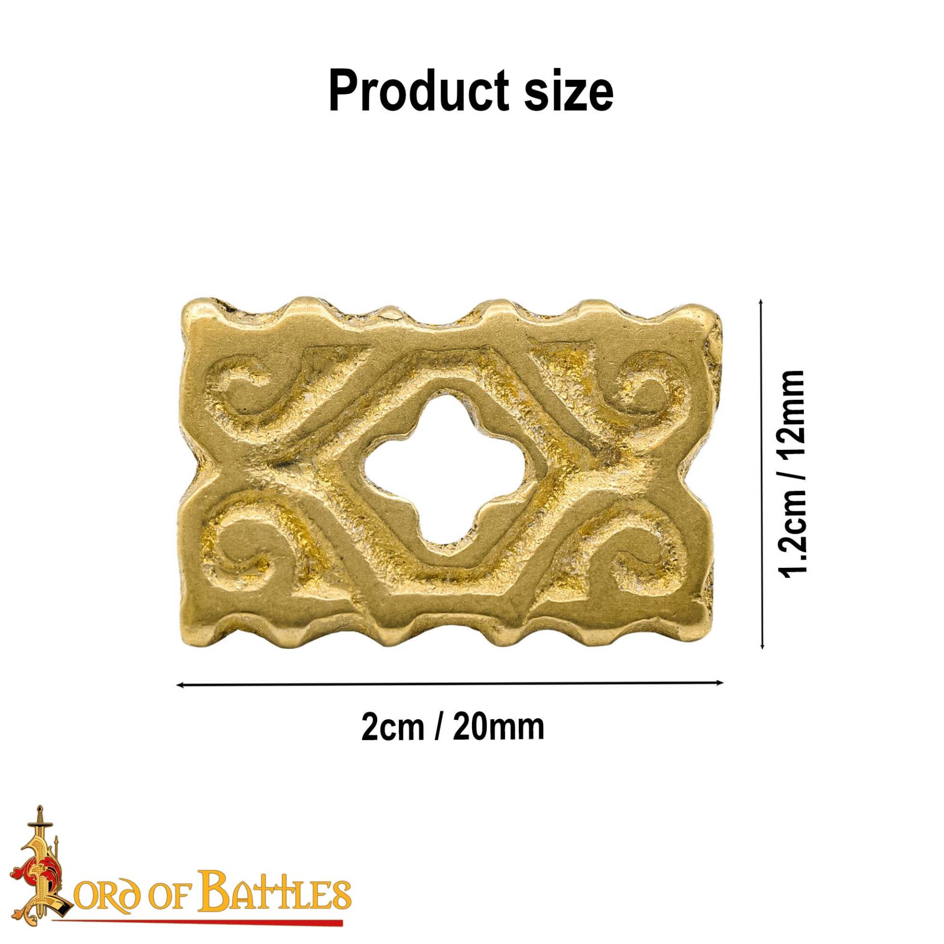 8766-5pcs_ (3) Quatrefoil belt mounts