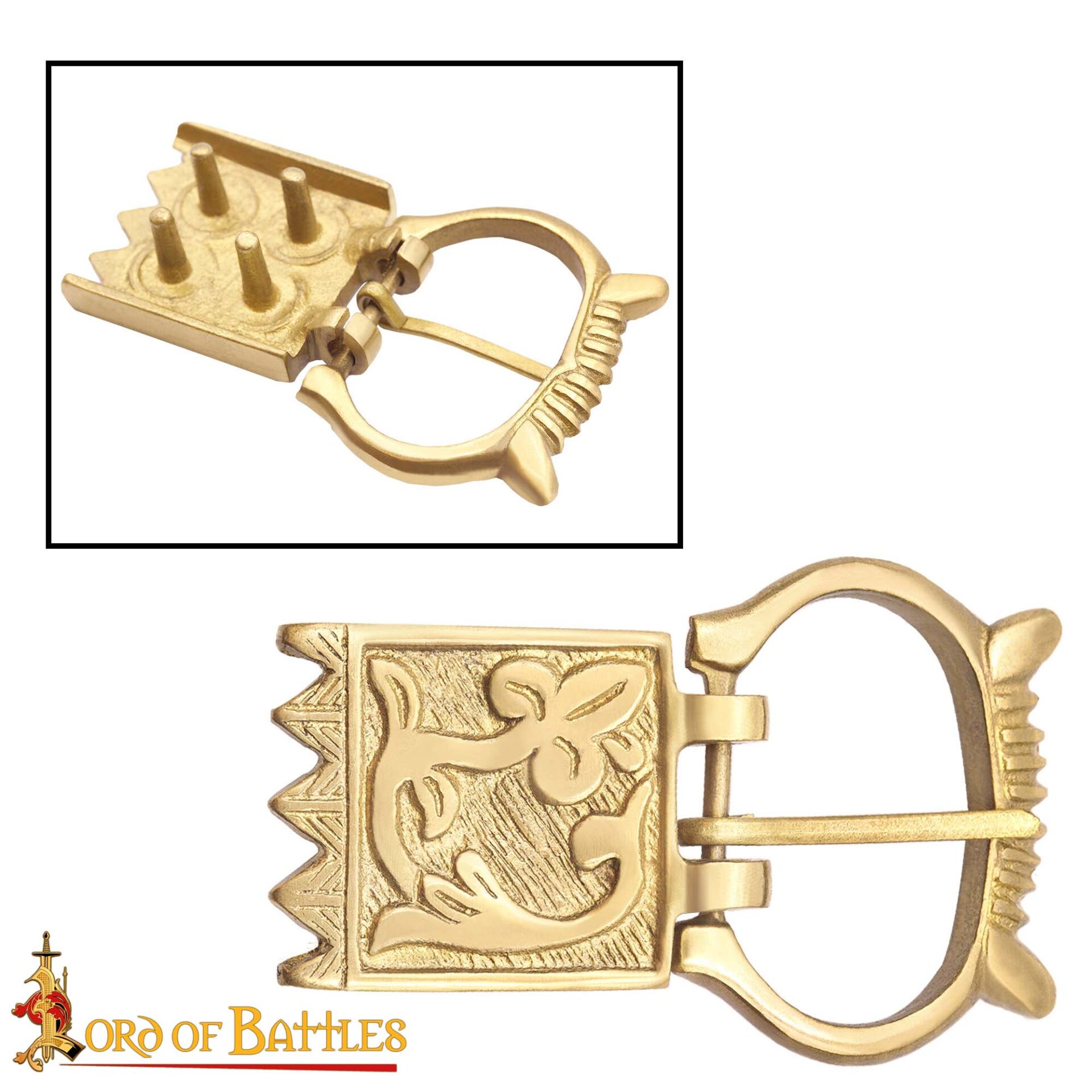8921_2 Chivalric Belt Buckle