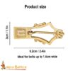 brass lyre shaped buckle