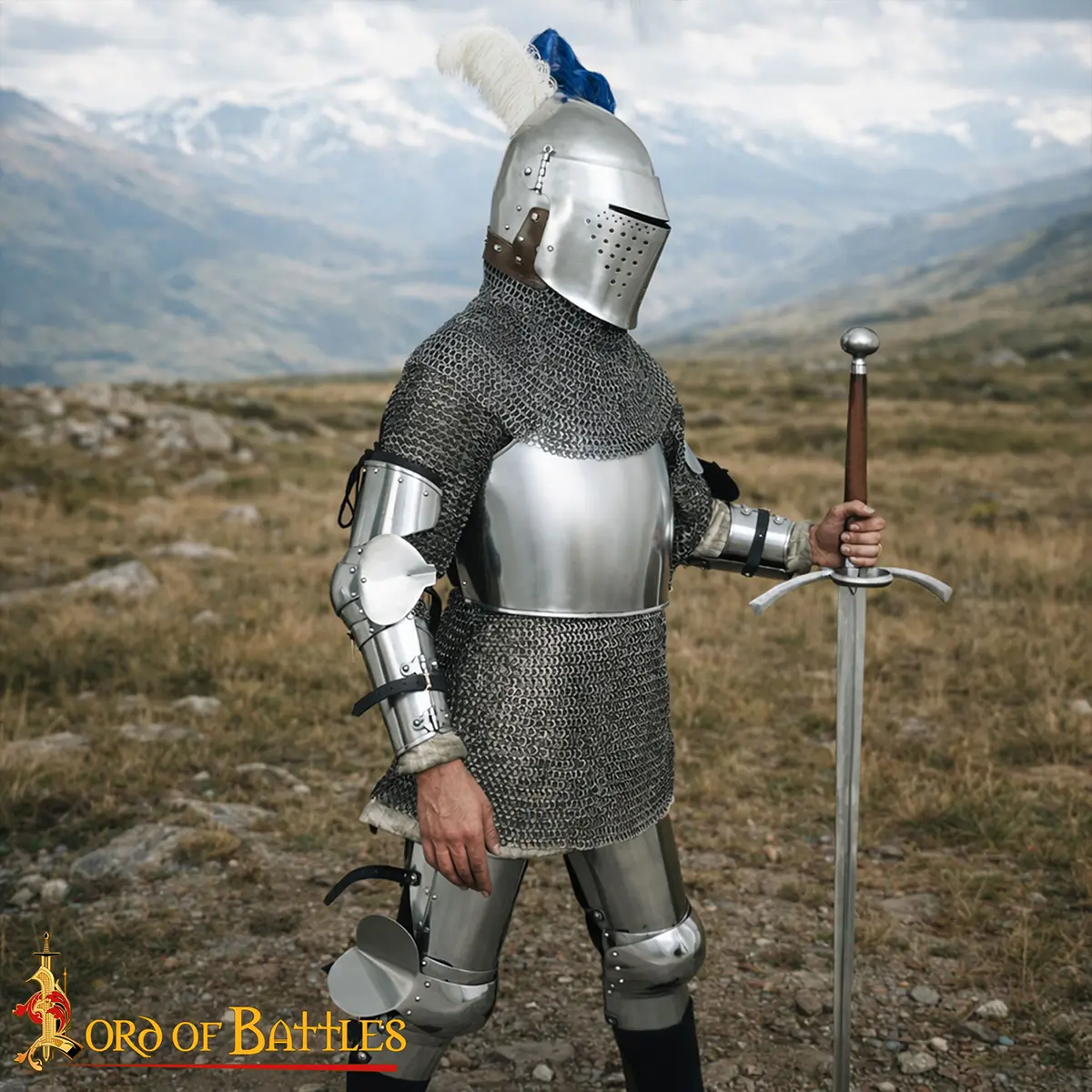14th Century Italian Churburg Globose Breastplate, Hand Forged 16 Gauge Mild Steel Armour with Adjustable Leather Straps - Image 4