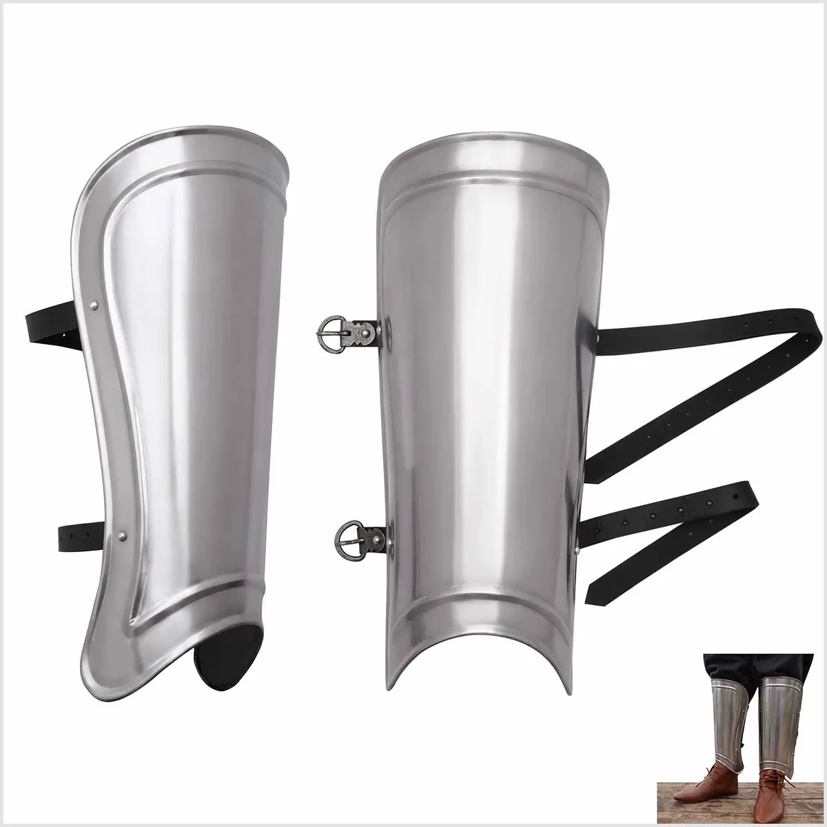9501-Featured-Ai Traditional Knight Medieval Greaves