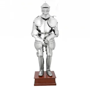 Mild Steel Duke of Burgundy Suit of Armour 75” 18 Gauge Polished Medieval Full Body Armour
