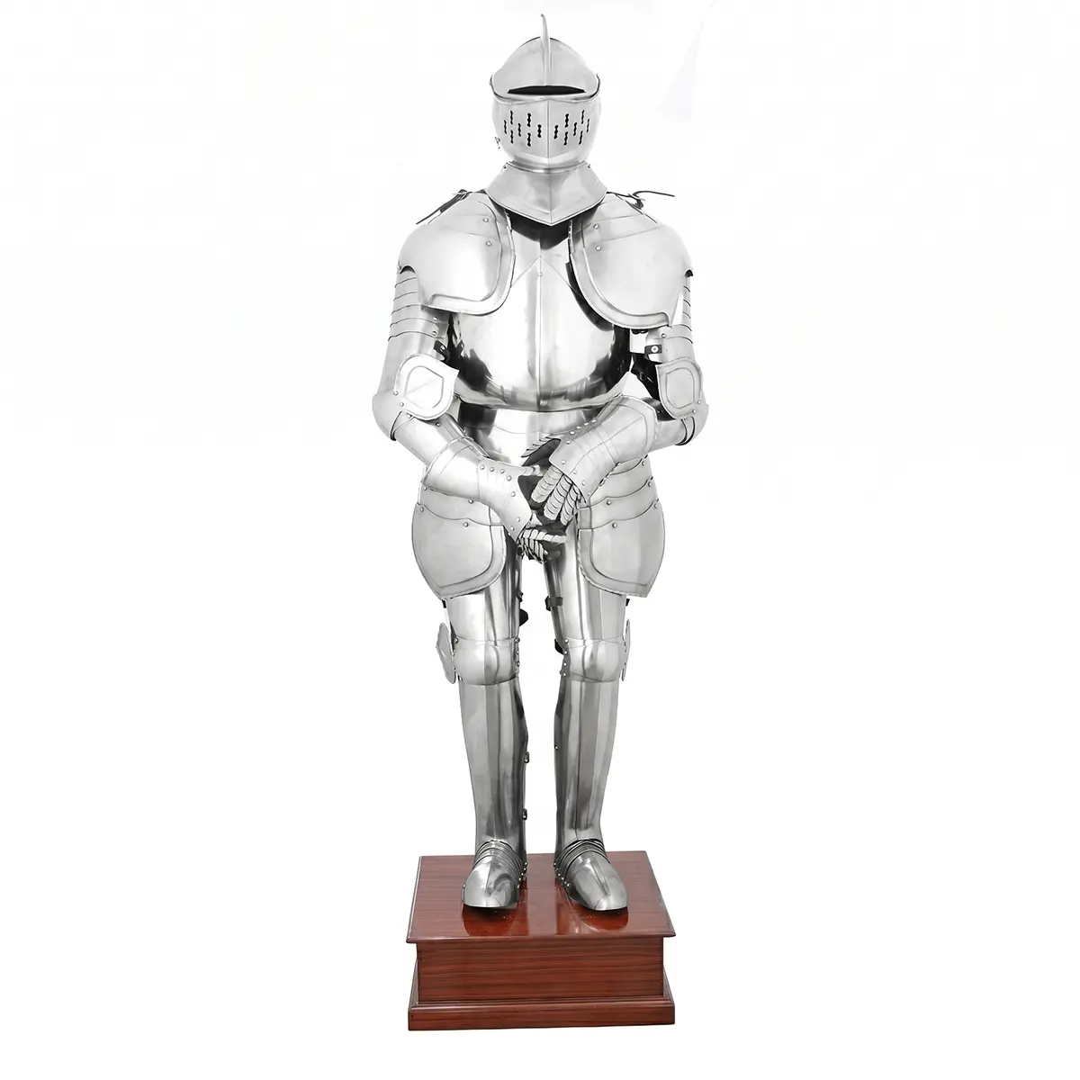 Mild Steel Duke of Burgundy Suit of Armour 75” 18 Gauge Polished Medieval Full Body Armour