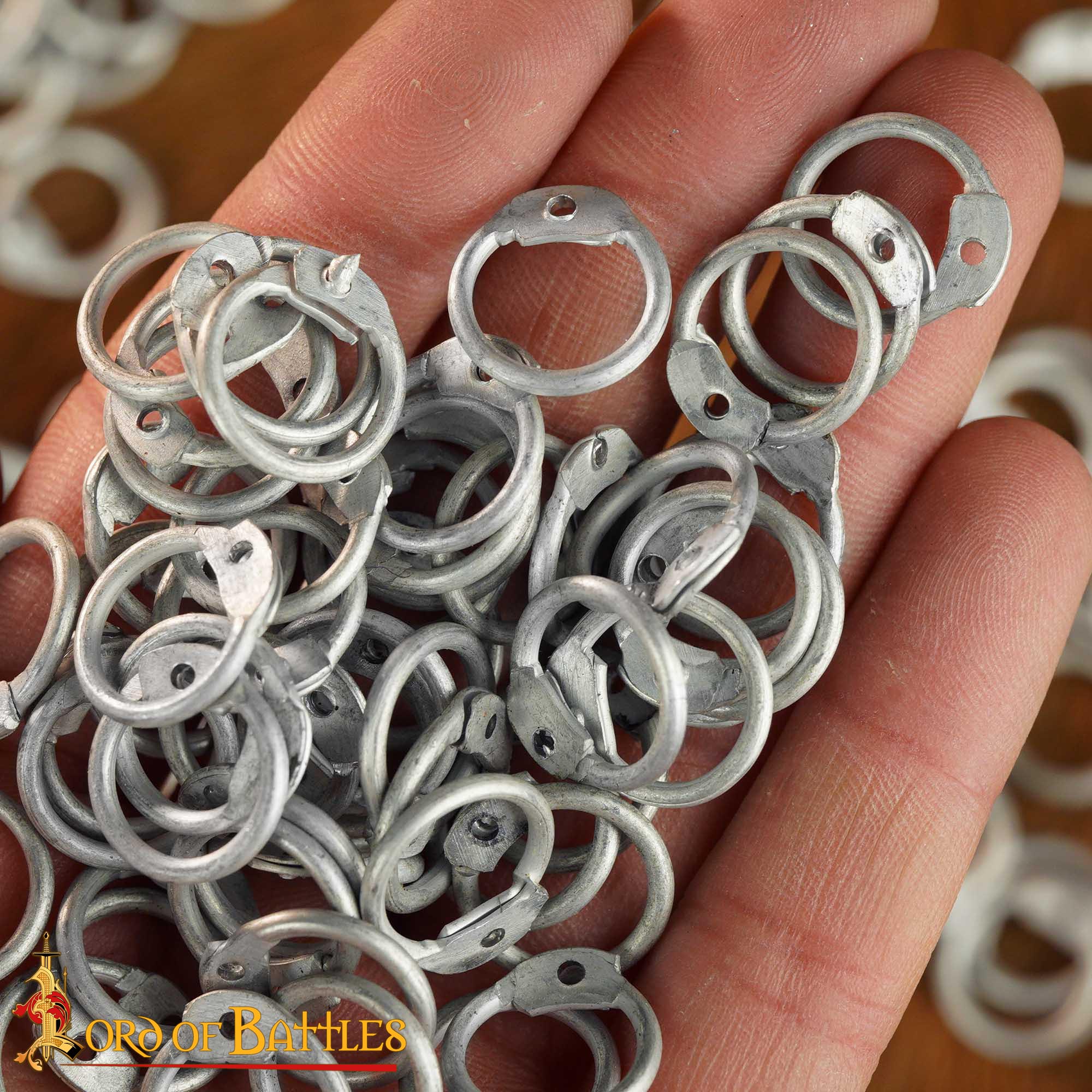 Aluminium Round Loose Rings - 10mm Dome Rivets Round Ring 16 Gauge - 837N 7 Aluminium Loose Rings